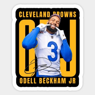 Odell Beckham Jr Aesthetic Tribute 〶 Sticker